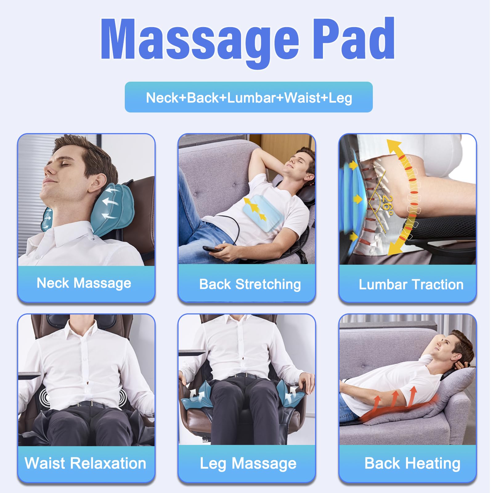comrelax pu leather seat pad offers durable, premium upholstery