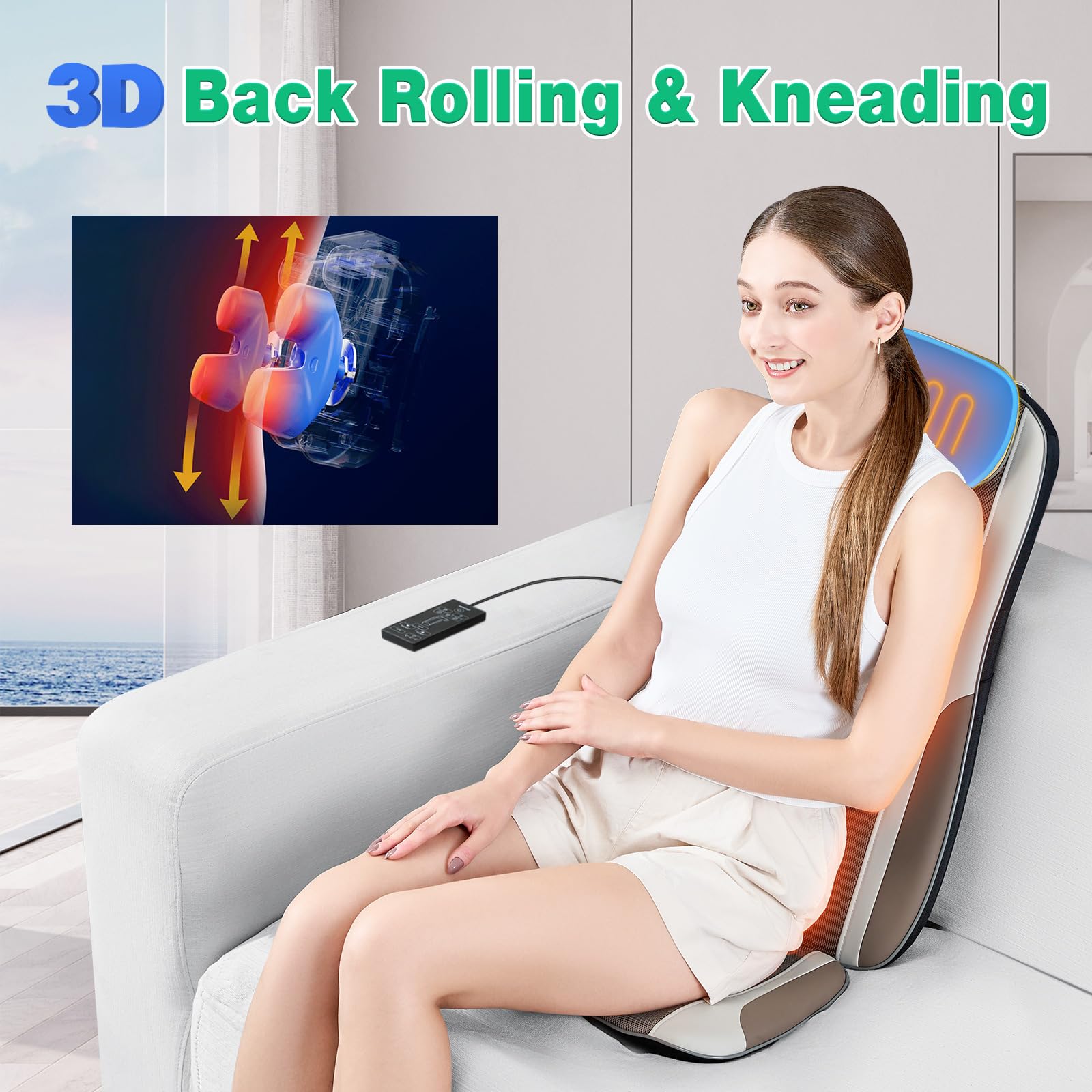 comrelax secure strap system keeps massager in place on any chair
