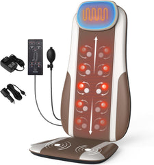 comrelax shiatsu back massager with kneading nodes soothing the back