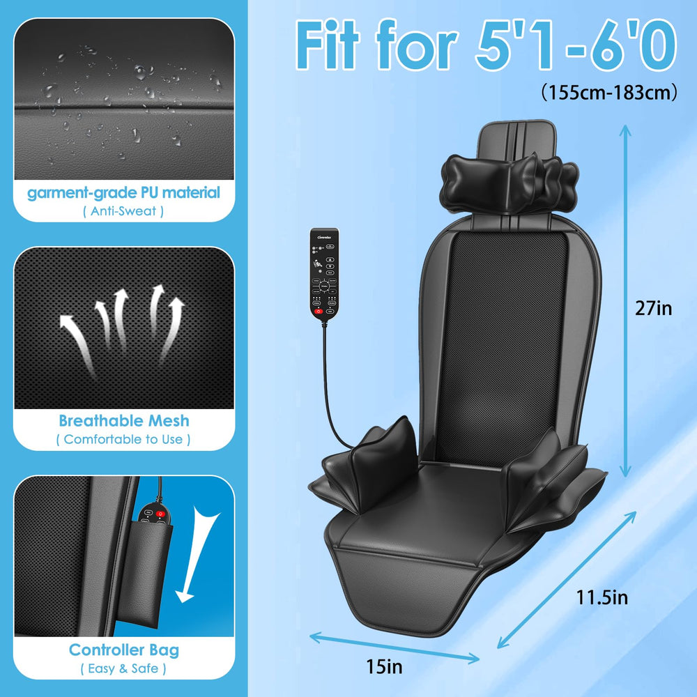 Comrelax cushion headrest and side supports cradle your posture.