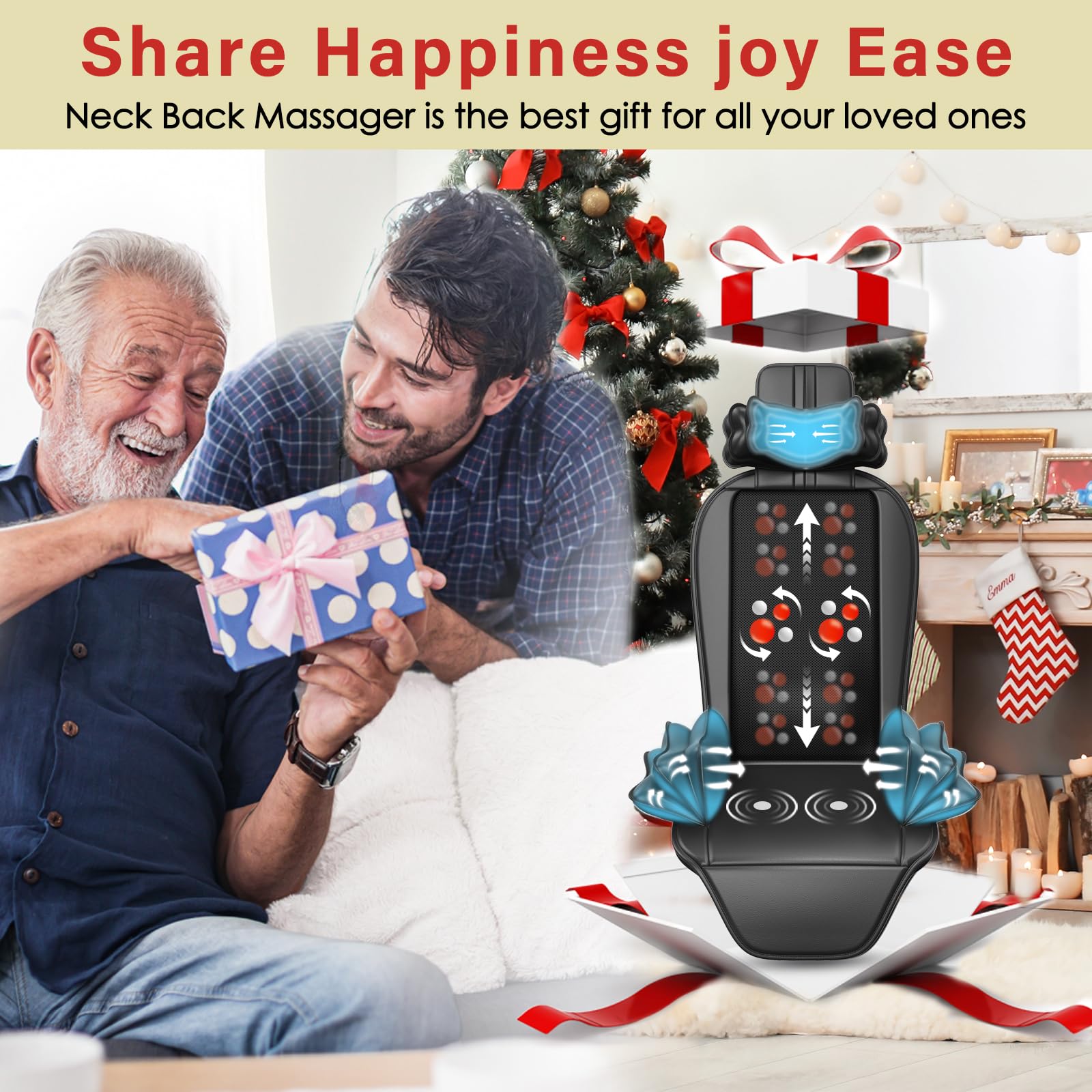 Comrelax shiatsu massager fits office breaks or relaxing evenings.