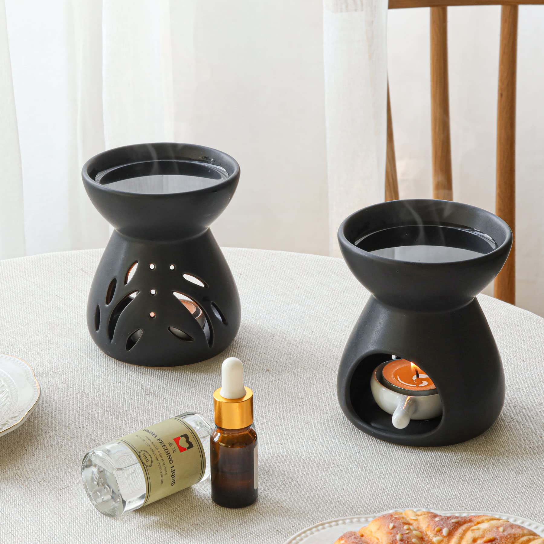 ComSaf cut-out pattern burner adds decorative charm to any room.