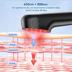 COMSYNC 650nm red light array delivering balanced surface illumination.