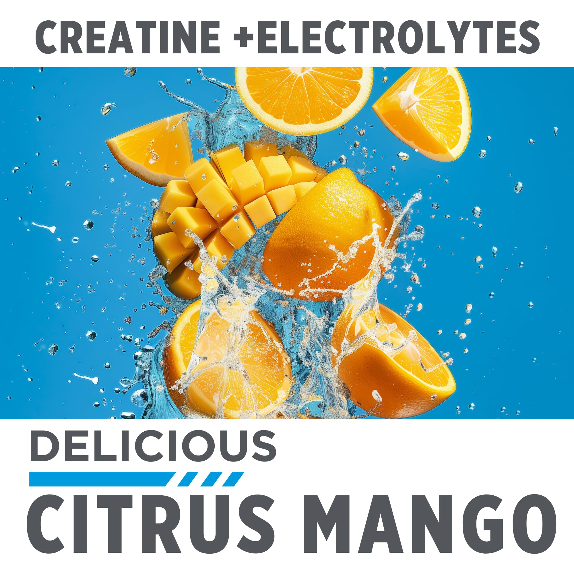 CON-CRET Creatine HCl + Hydration ingredient panel highlights electrolytes and vitamins.