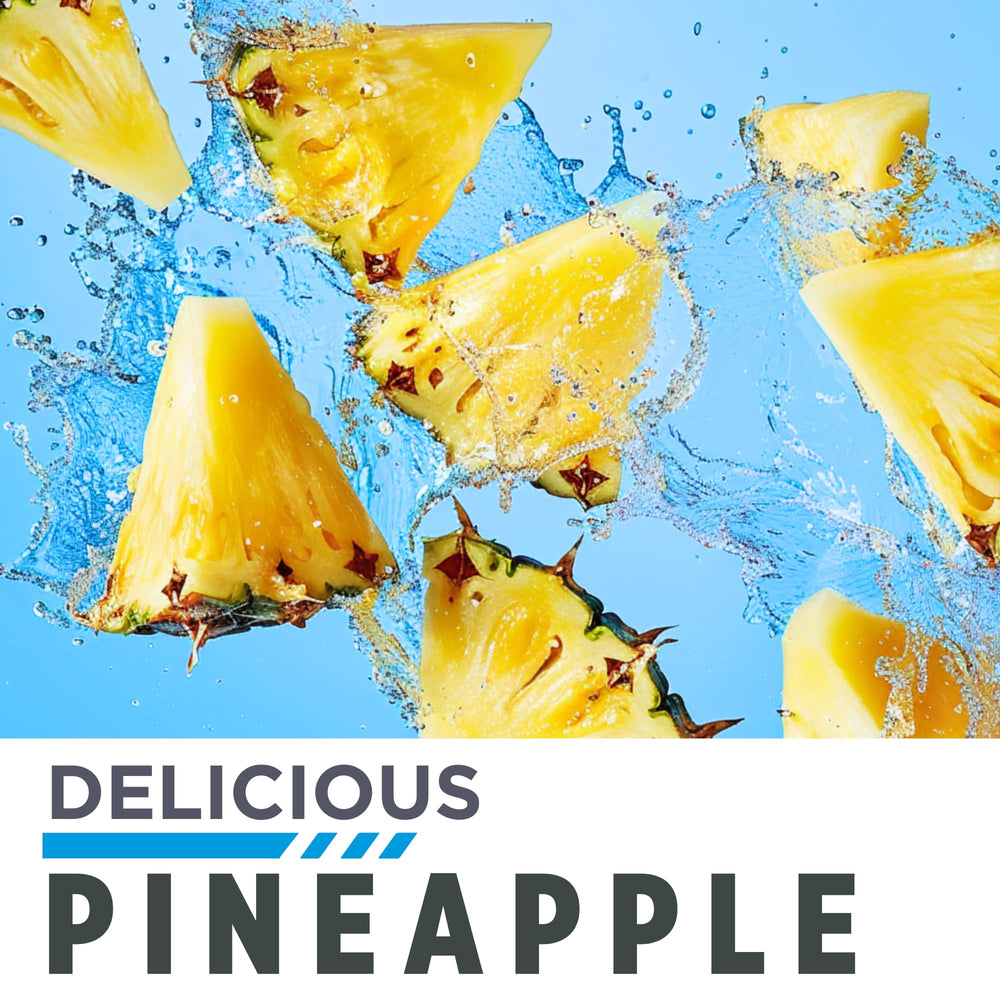 Mixing glass with CON-CRET Creatine HCl pineapple powder for easy hydration.