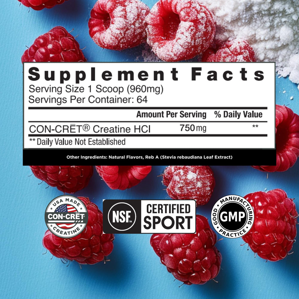 A raspberry-flavored CON-CRET shake demonstrates great mixability and flavor.