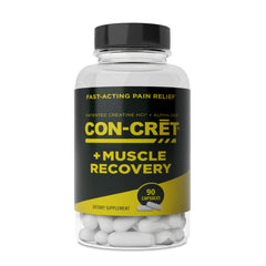 CON-CRET ProMera bottle front label highlighting recovery-focused ingredients.