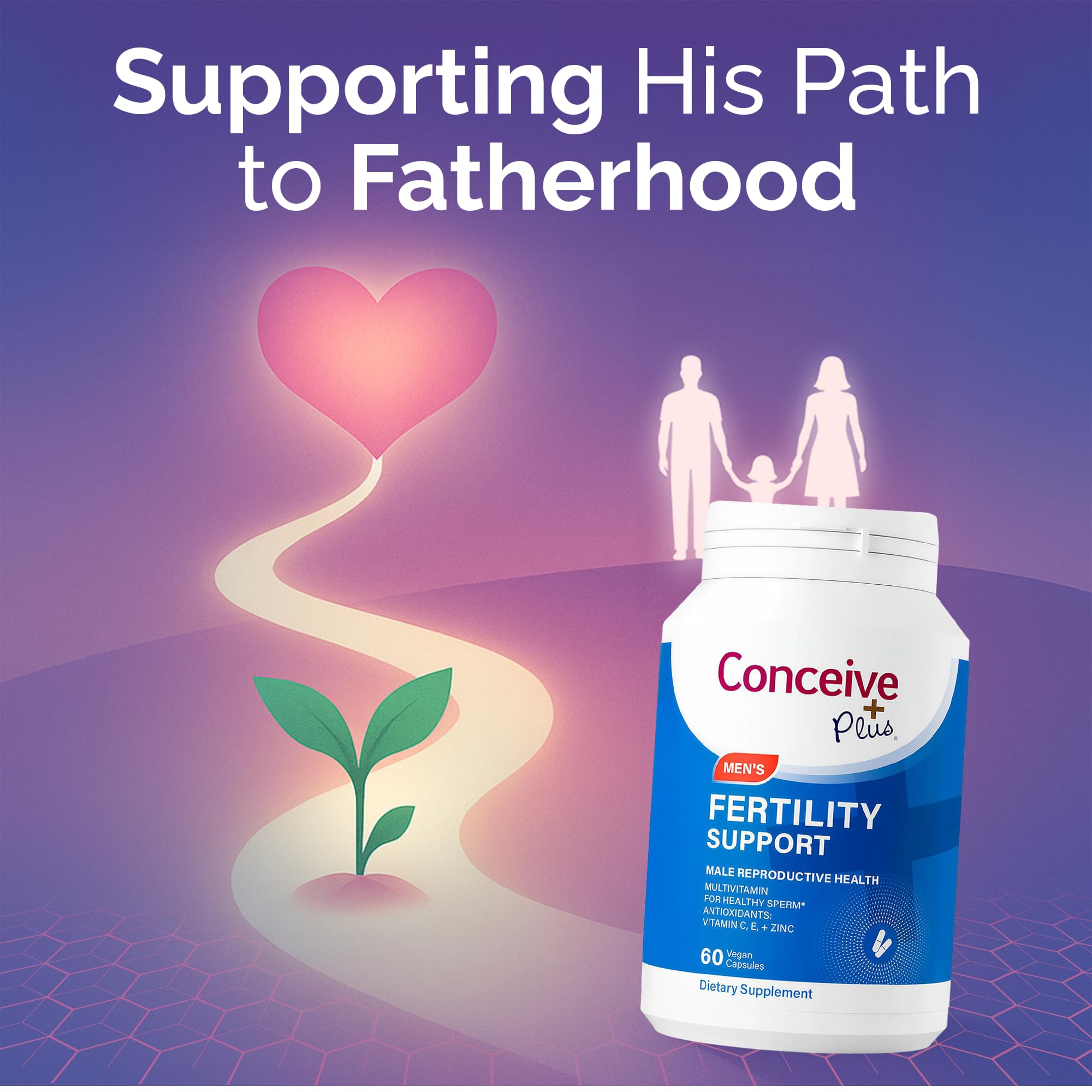 CONCEIVE PLUS brand label close-up on packaging for visibility and trust