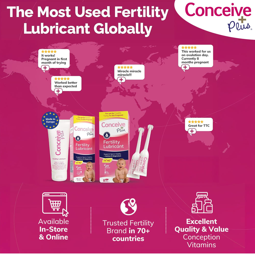 Conceive Plus Fertility Lubricant brand logo close-up for trusted TTC option