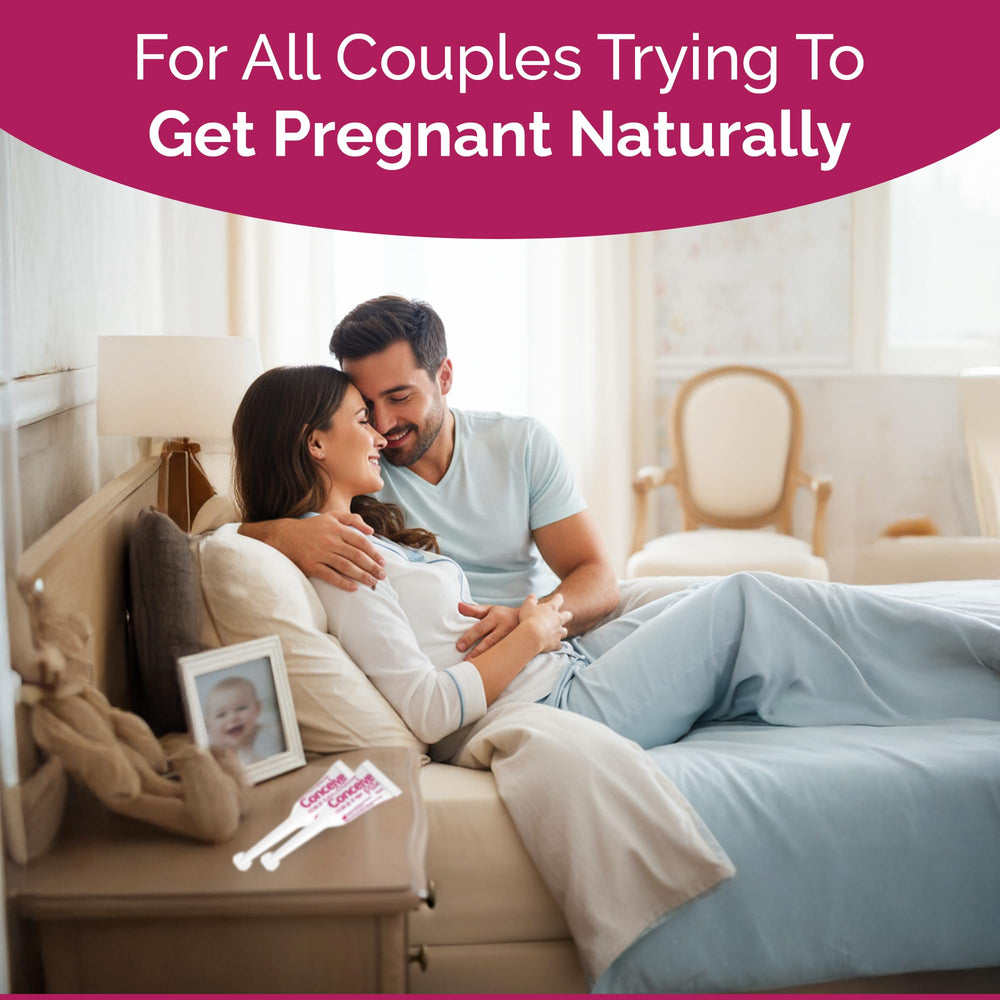 Conceive Plus Fertility Lubricant compatibility with latex condoms shown for safe intimacy