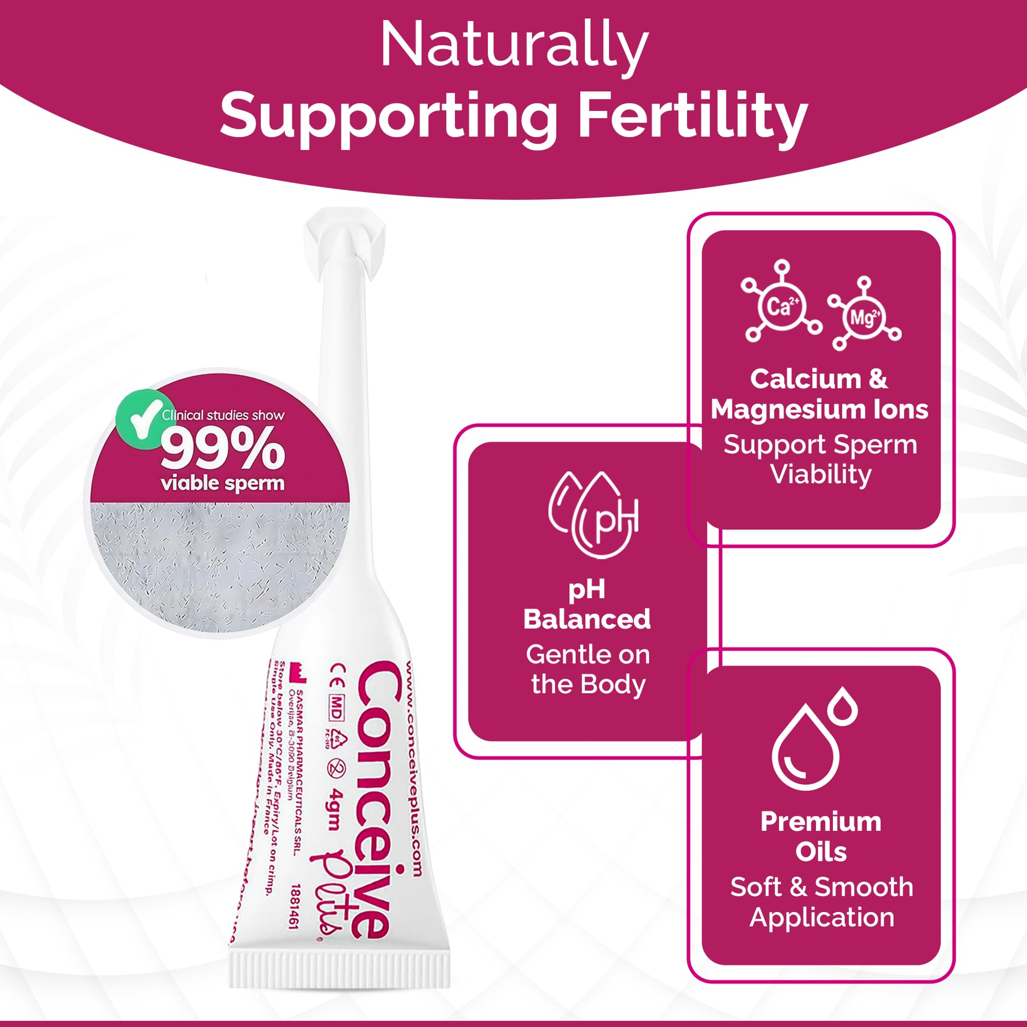 Conceive Plus Fertility Lubricant pre-filled applicator for discreet intimacy and TTC-friendly use