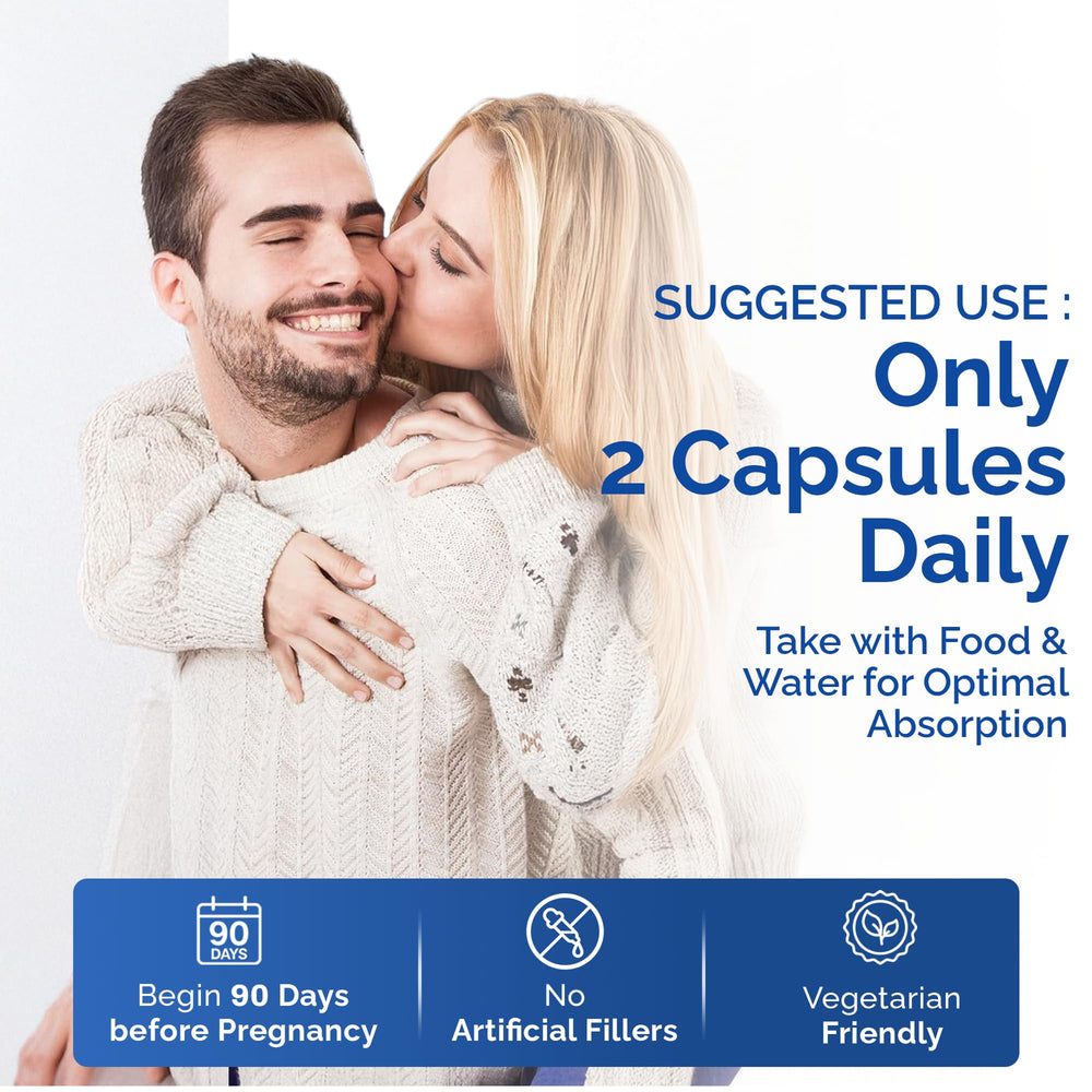 CONCEIVE PLUS label shows fertility support branding for trusted daily use