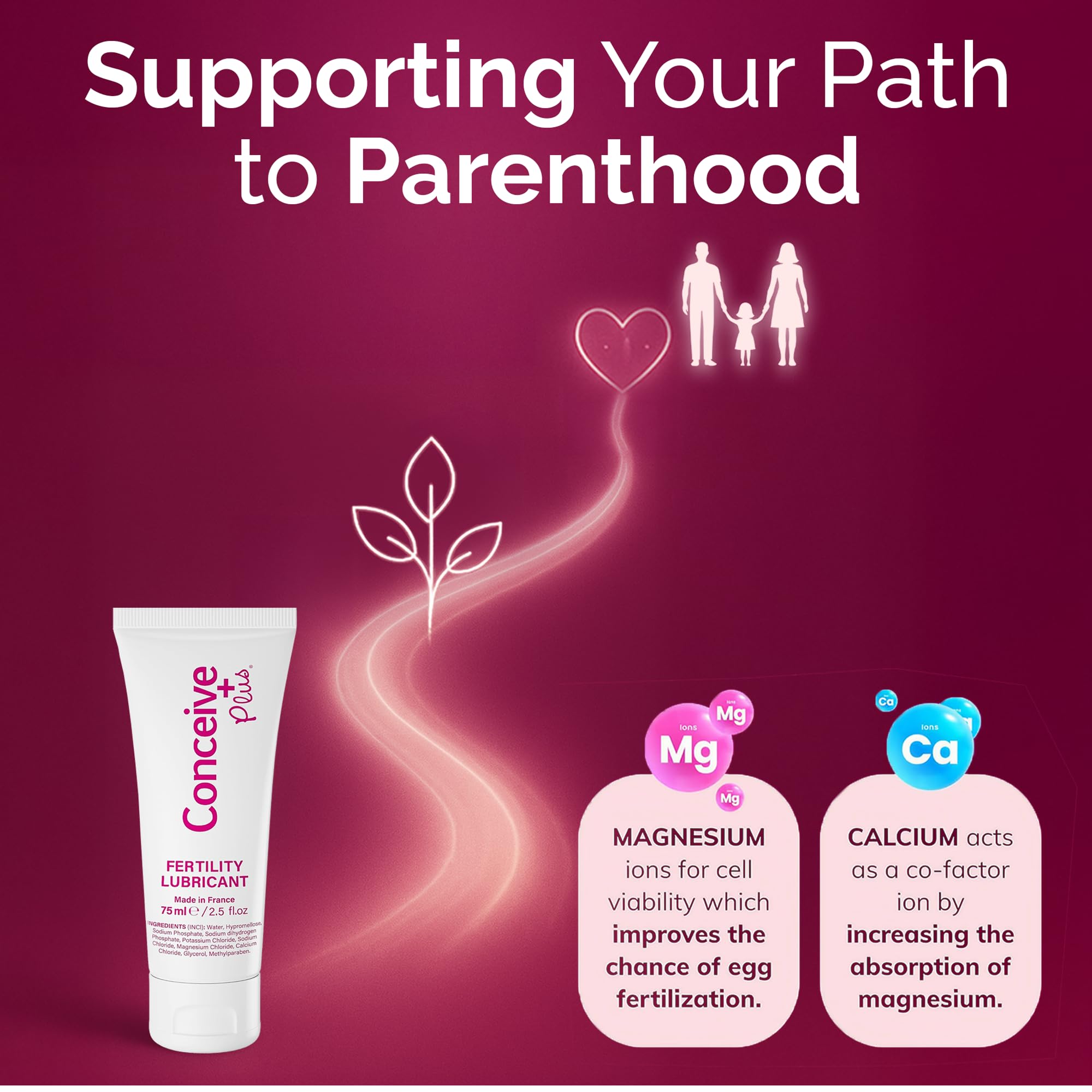 Conceive Plus travel-size tube ready for trips