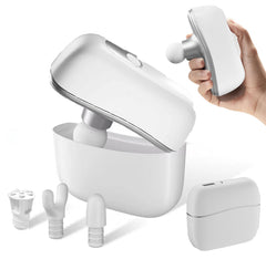 condgood mini massage gun with integrated case for travel convenience