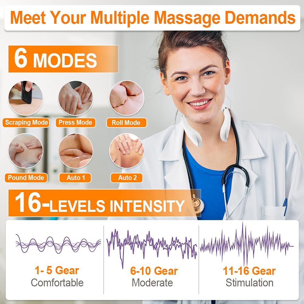Congshin neck massager with heat modes for soothing warmth