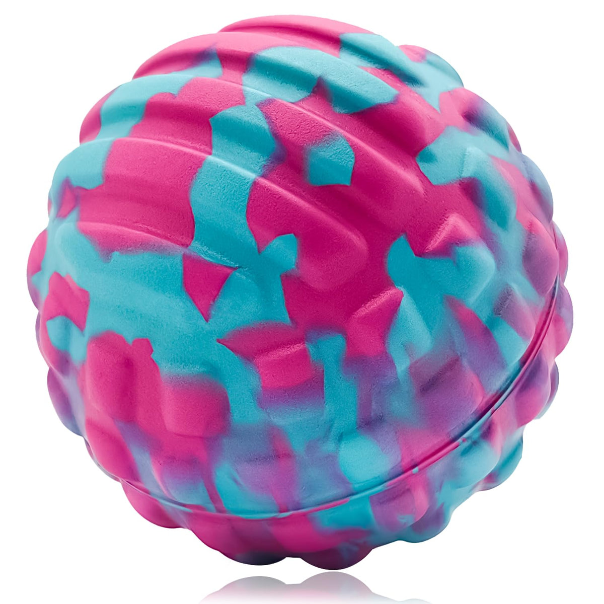 Coniflor bola de masaje con diseño texturizado para alivio focalizado de tensiones.