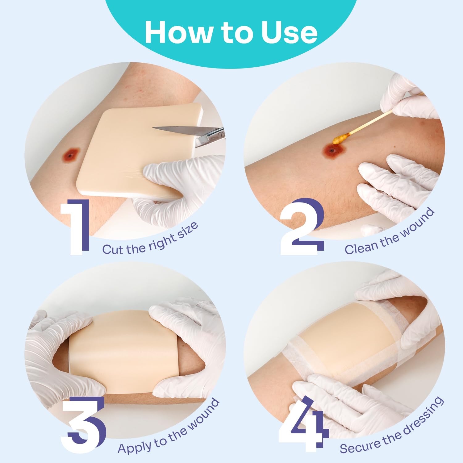 Conkote breathable foam material promotes air circulation around wounds