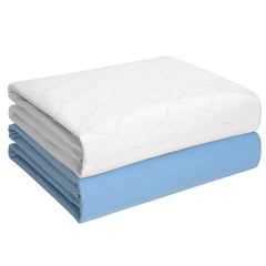 Conkote heavy absorbency bed pad on a bed for all-night dry protection.