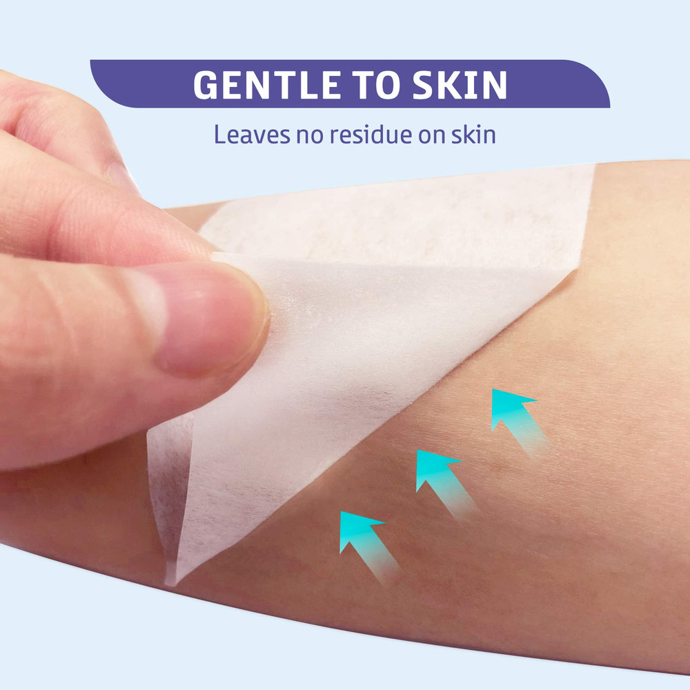 Conkote tape reliably secures dressings and lightweight devices.