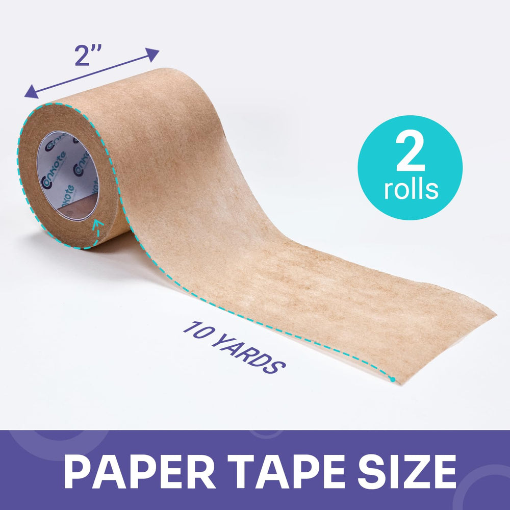 Close-up of breathable texture on Conkote tan paper tape.