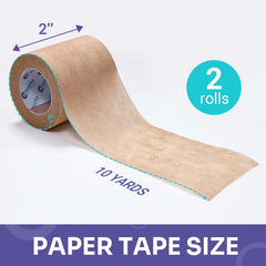 Close-up of breathable texture on Conkote tan paper tape.