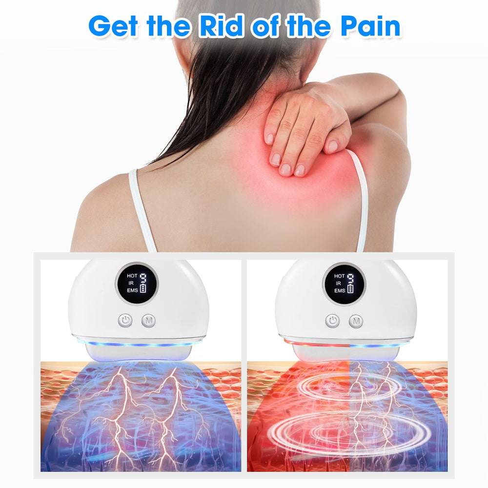 CONNOVA fascia blaster heat function enabled image demonstrates year round warmth during sessions