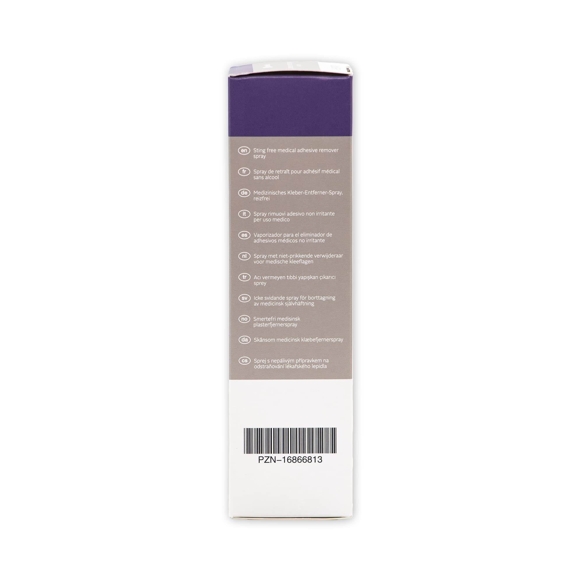 ConvaTec ESENTA step-by-step spray method for easy residue removal.