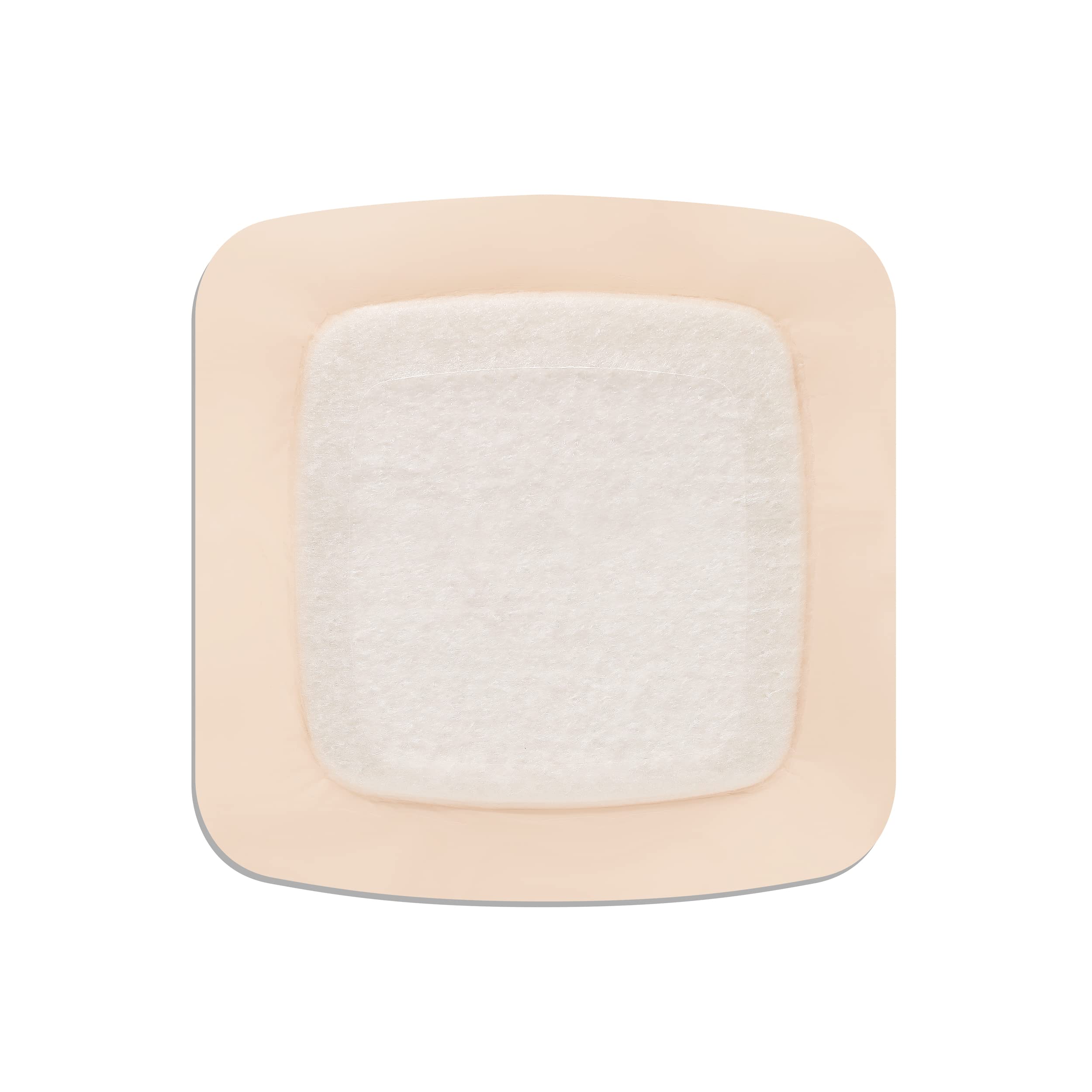 ConvaTec AQUACEL Foam 4x4 dressing applied to skin for wound care.