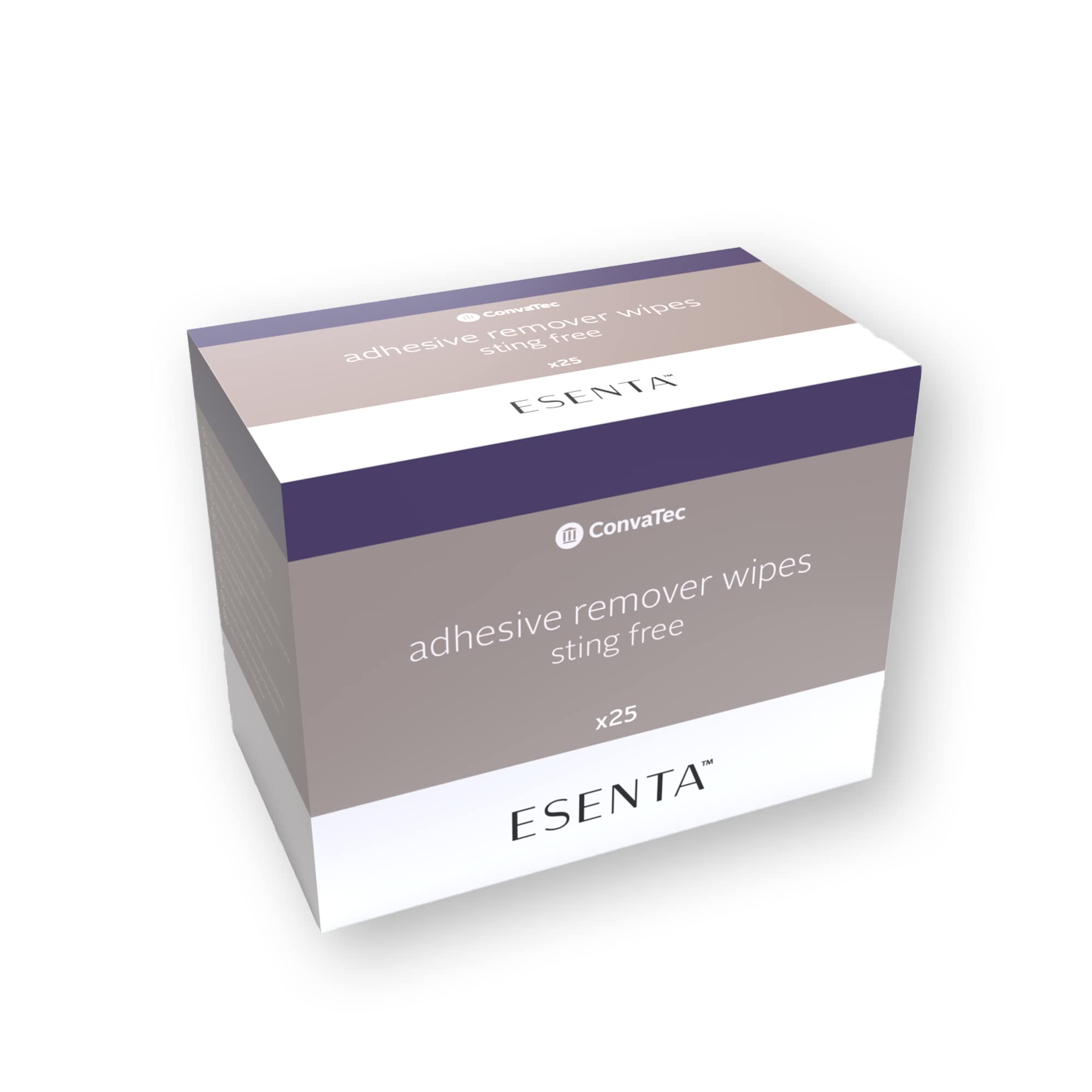 ESENTA step-by-step rub application on adhesive residues