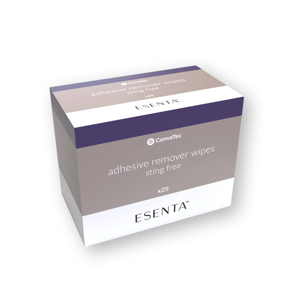 ESENTA step-by-step rub application on adhesive residues