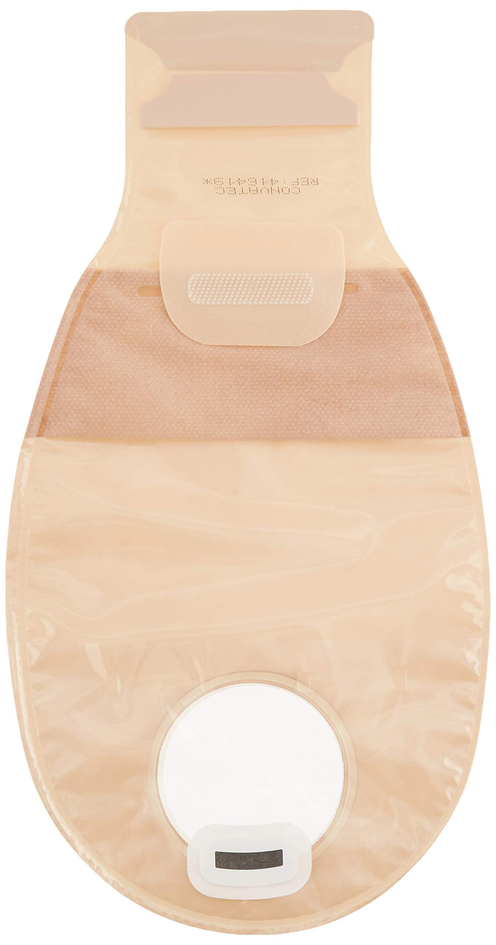 ConvaTec Natura pouch with one-sided comfort panel for smooth skin contact and discretion.