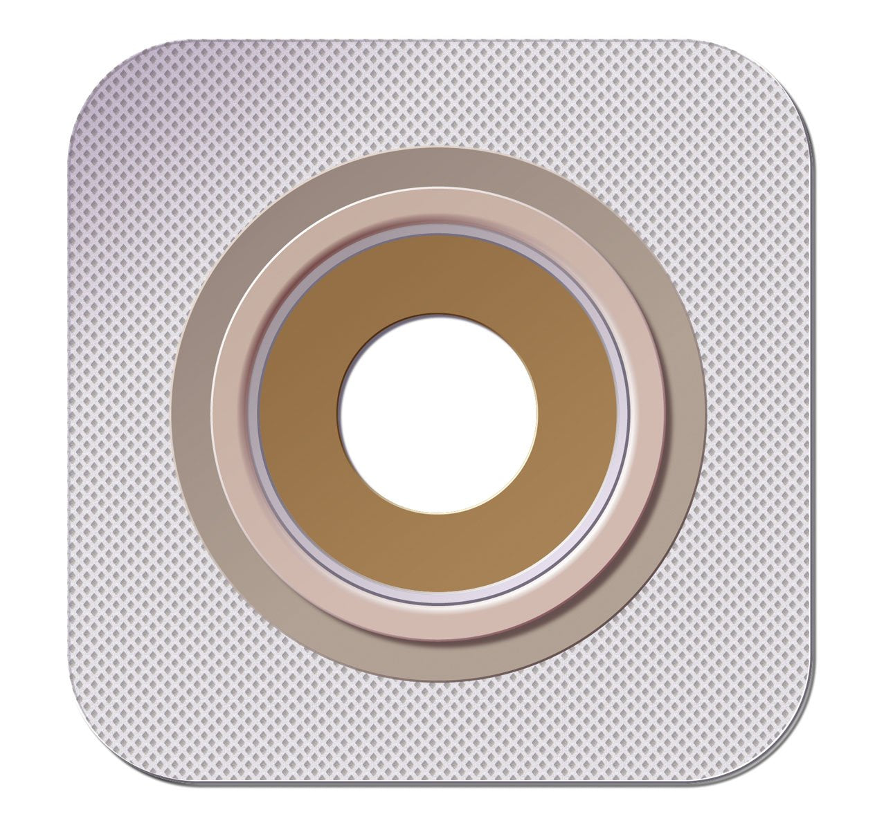 ConvaTec SUR-FIT Natura moldable Durahesive skin barrier with hydrocolloid collar for a secure fit.