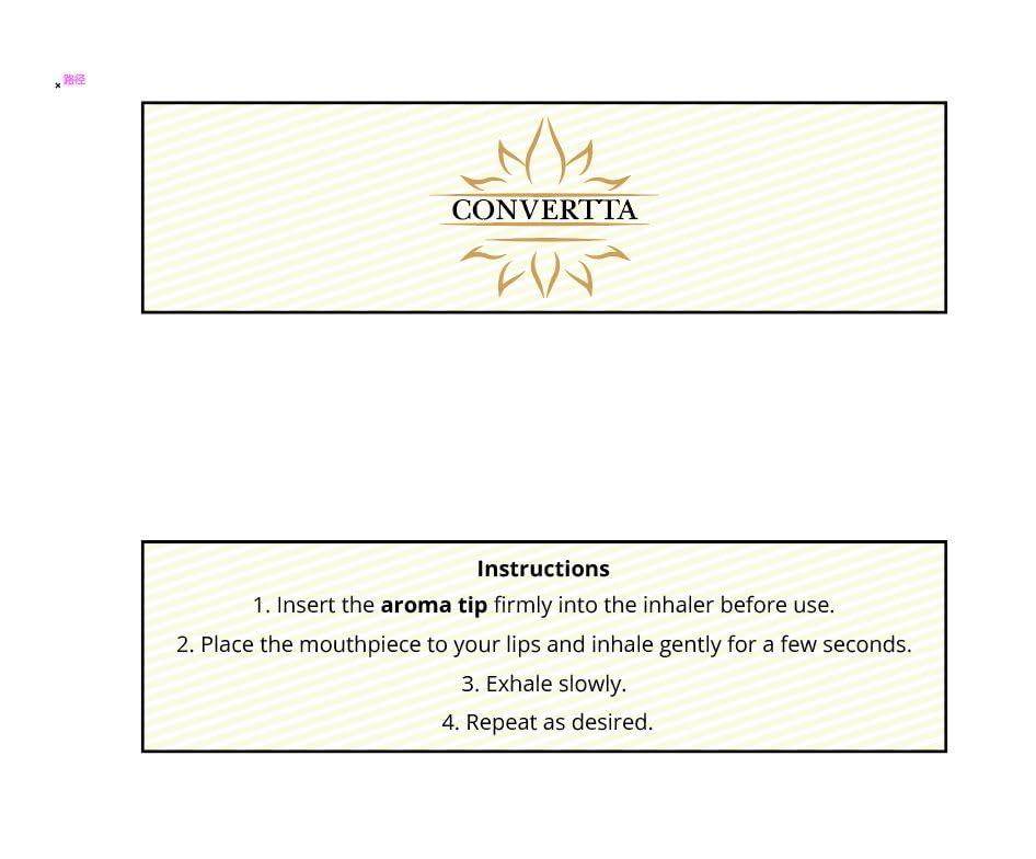 Convertta Lung Detox Diffuser Pen packaging showcases natural ingredients