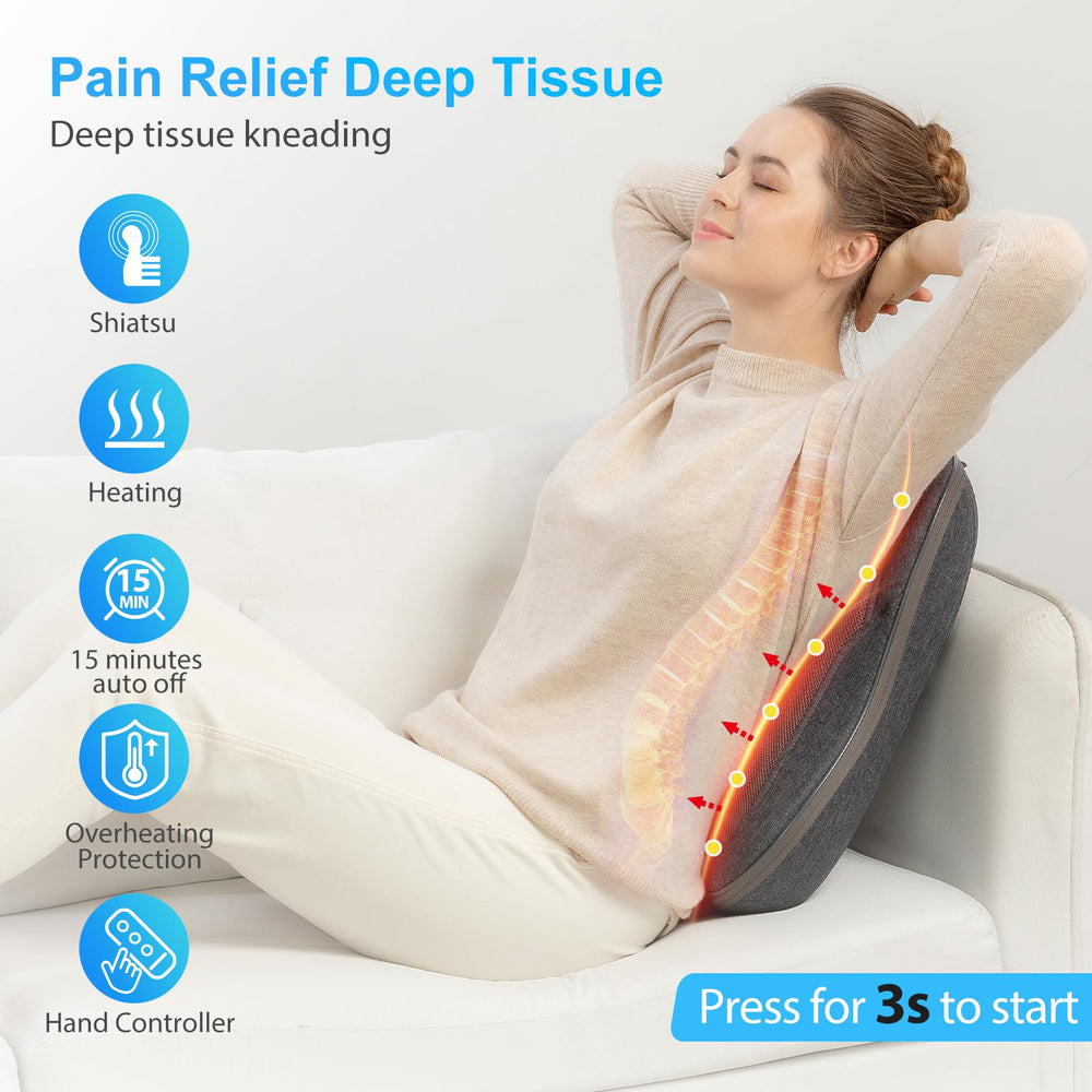 CooCoCo massager with 12 rotating balls delivers deep kneading