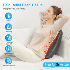 CooCoCo massager with 12 rotating balls delivers deep kneading