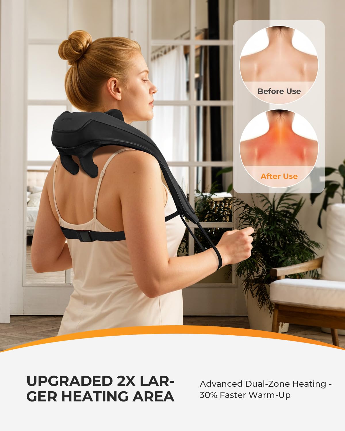 CooCoCo 6D kneading technology mimics a professional massage