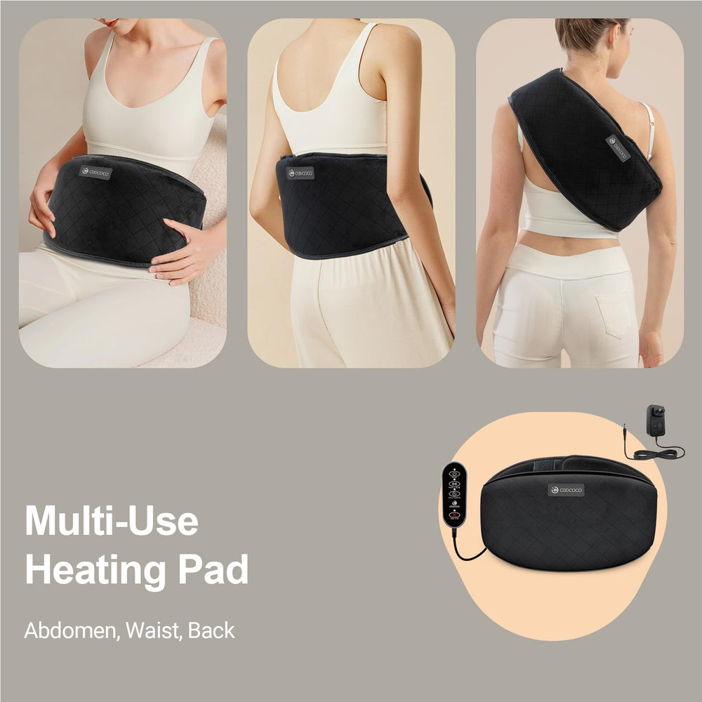 CooCoCo massager pad featuring auto-off safety for convenient use.