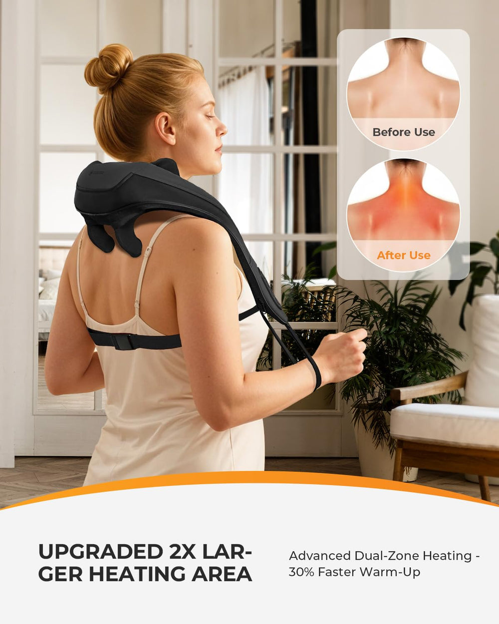 CooCoCo 2500mAh battery delivers long cordless massage sessions
