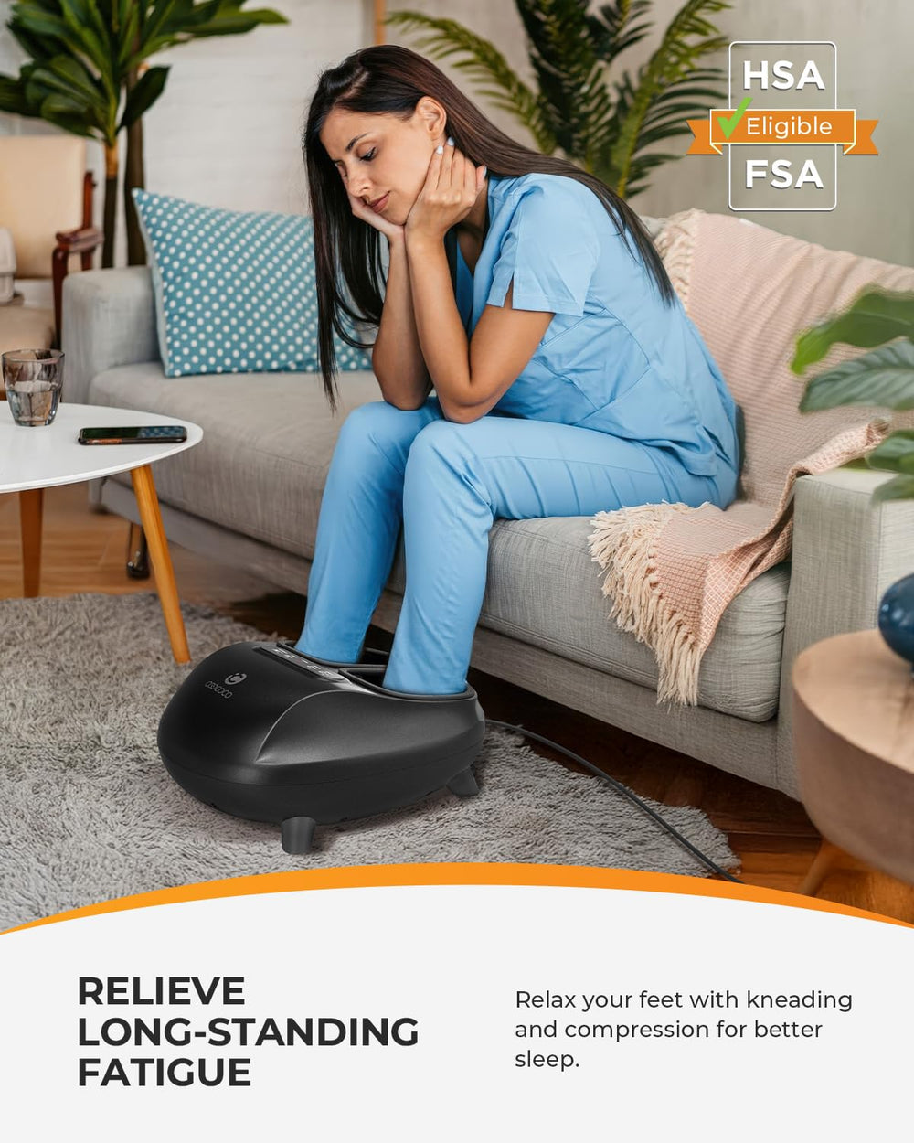CooCoCo foot massager compression levels offer adjustable pressure for targeted comfort.