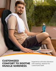 CooCoCo massager with non-slip base provides stable relief on office chairs.