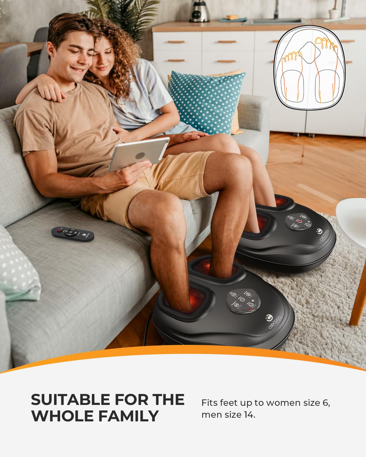 CooCoCo plantar fasciitis relief foot massager for daily use.