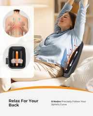 CooCoCo Shiatsu Back Massager heat therapy delivers warmth to tense muscles.