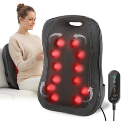 CooCoCo Shiatsu Back Massager with heat for soothing relaxation