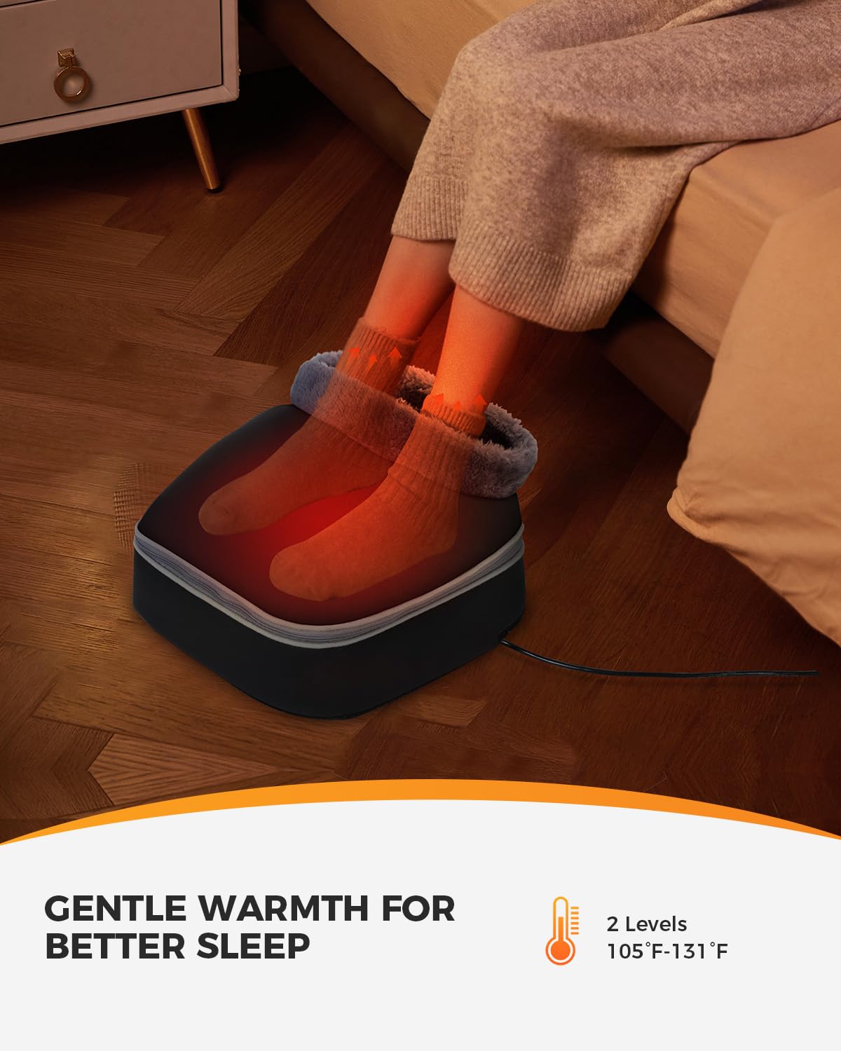 CooCoCo Shiatsu Massager showing 3D kneading with 8 shiatsu balls