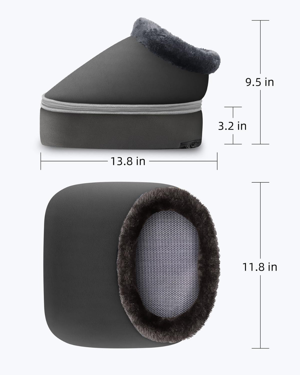 CooCoCo Foot Massager with Heat, ergonomic design and tidy setup