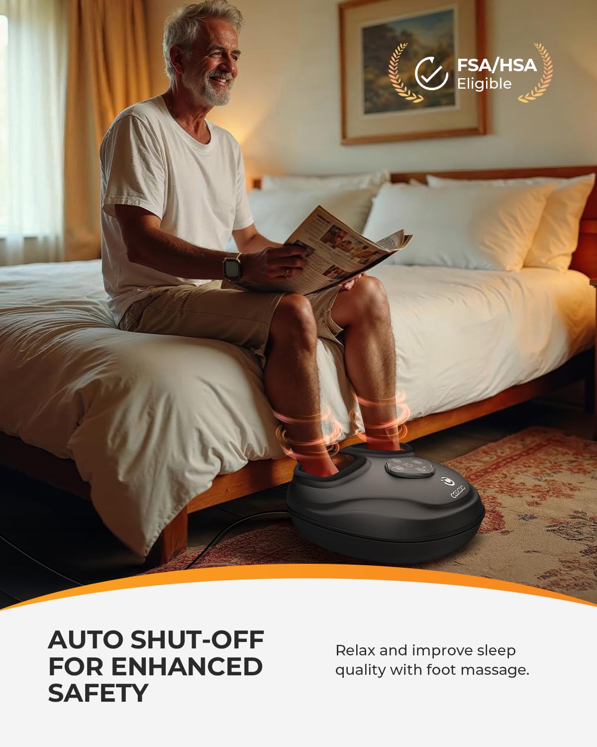 CooCoCo compression levels adapt to foot tension and comfort
