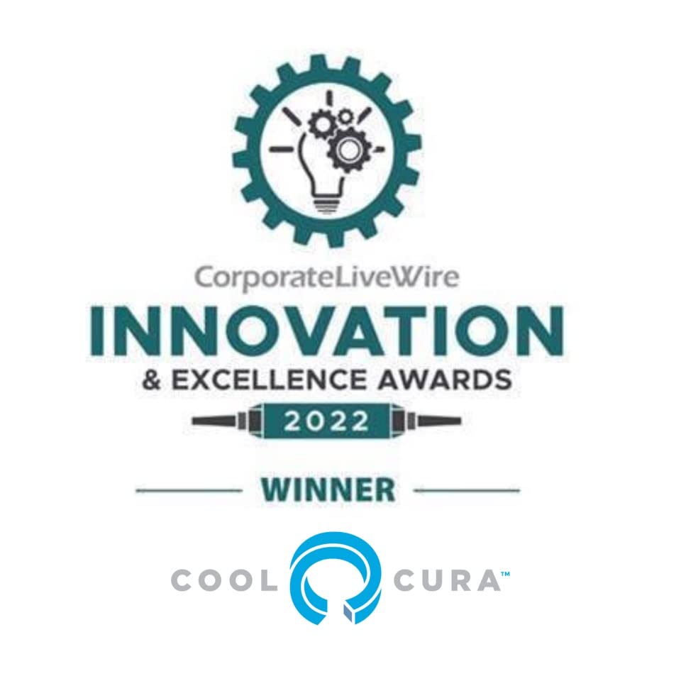 CoolCura GO ice pod design highlights patent-pending technology.