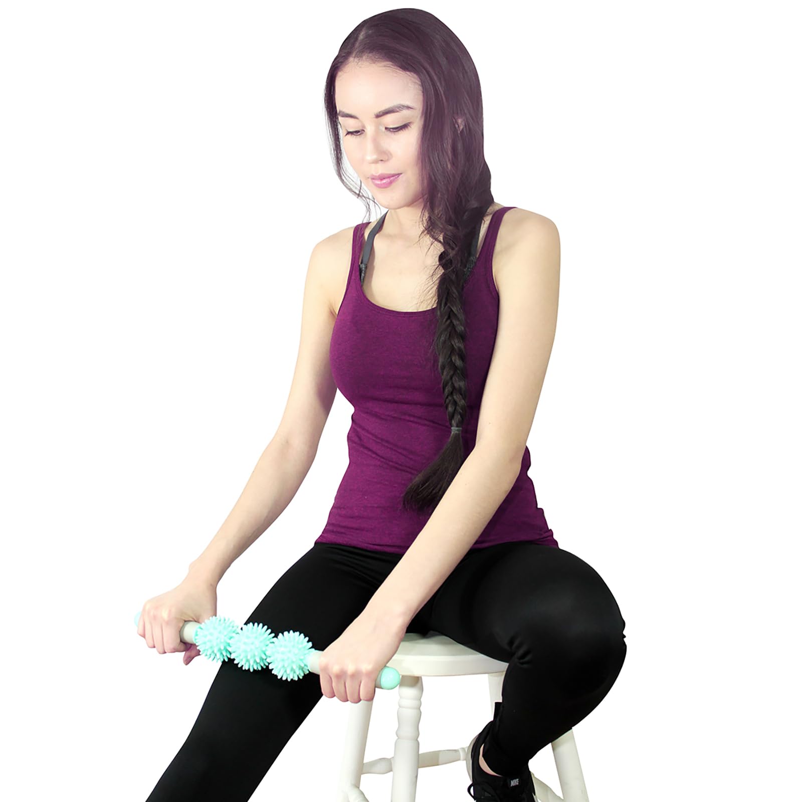 Coolife Rodillo de Fascia Muscular para pies: relaja músculos y favorece la flexibilidad.