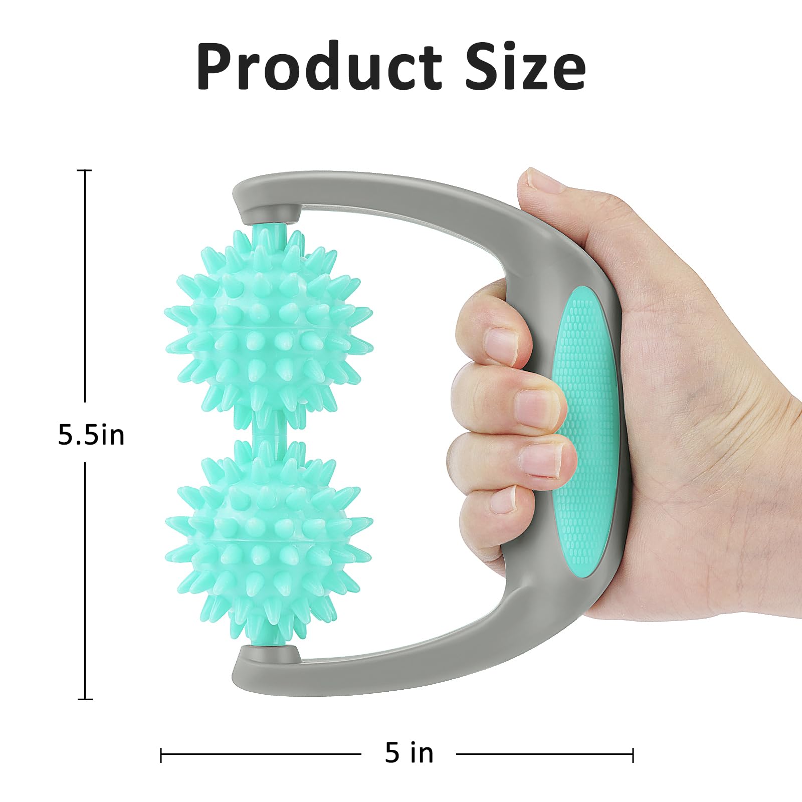 Coolife spiky massager focuses on neck and shoulders to ease tension.