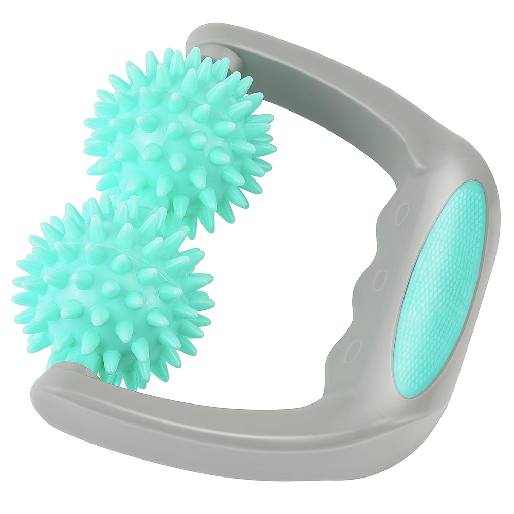 Coolife Fascia Release Spiky Roller with non-slip handle for deep tissue massage.